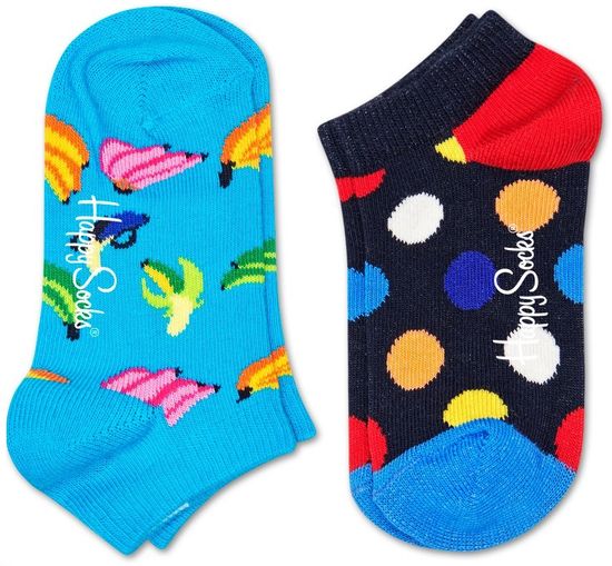 Happy Socks 2-Pack Big Dot Low Socks gyermek zokni