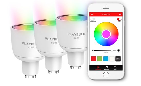 MiPOW Playbulb Spot intelligens LED Bluetooth izzó - a csomagolásban 3 darab