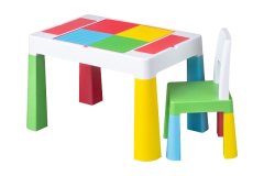Tega Baby asztal MULTIFUN többszínű székkel