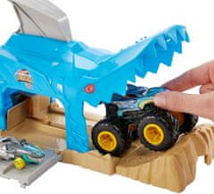 Hot Wheels Monster trucks verseny játékkészlet, kék