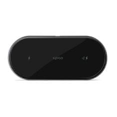 EPICO Ultravékony vezeték nélküli töltőállvány adapterrel a csomagolásban, 9915101300135, fekete