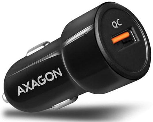 AXAGON PWC-QC, QUICK autós töltő, 1× port QC 3.0 / AFC / FCP / PE+ / SMART, 19,5 W