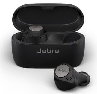 Jabra Bluetooth handsfree fülhallgató Elite Active 75t, 100-99091005-60, fekete