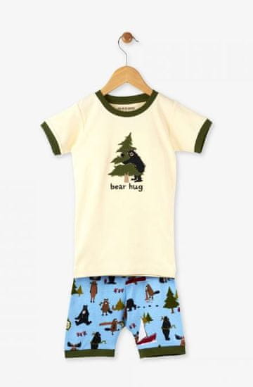 Little Blue House Green Bear Hug gyermek pizsama
