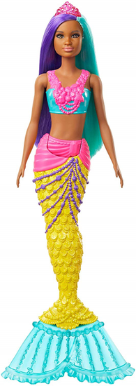Mattel Barbie Varázslatos sellő lila-türkiz haj