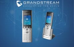 Grandstream WP820 WiFi IP telefon, 2,4" sávos kijelző, 2SIP fiók, videó, BT, Micro USB, roaming hívás