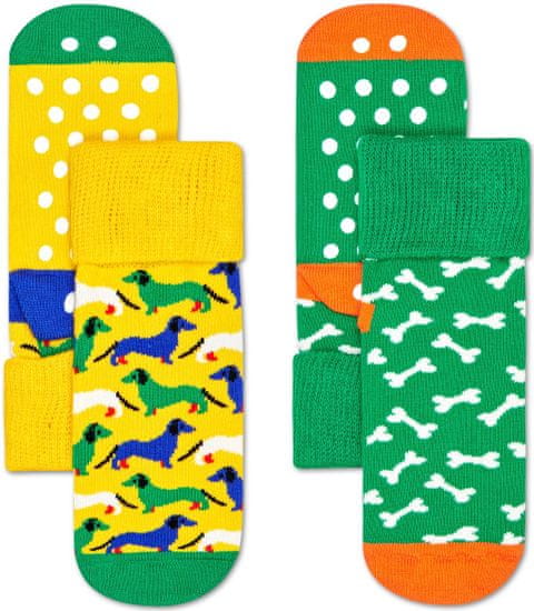 Happy Socks 2-Pack Dog Anti-Slip Socks gyerek zokni