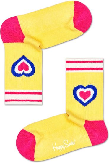 Happy Socks Heart Rib Sock lány zokni