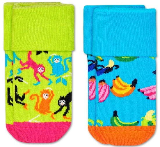 Happy Socks 2-Pack Banana Terry Socks gyerek zokni