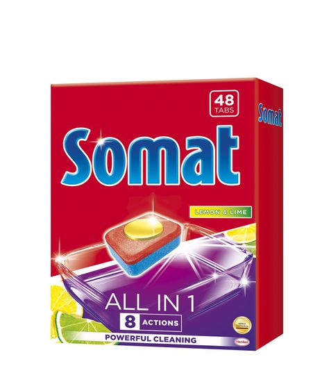 Somat All in One Lemon&amp;Lime 48 mosogatógép tabletta
