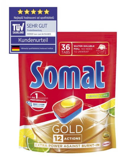 Somat Gold Lemon Doypack 36 tabletta
