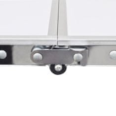shumee Összecsukható Állítható Alumínium Kemping asztal 240 x 60 cm