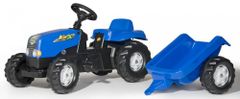 Rolly Toys Rolly Kid lábbal hajtható traktor pótkocsival kék