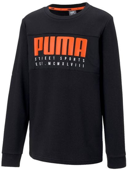Puma fiú pulóver Alpha Crew TR B Puma Black