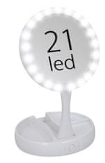 TimeLife Kozmetikai tükör 21 LED-es összecsukható