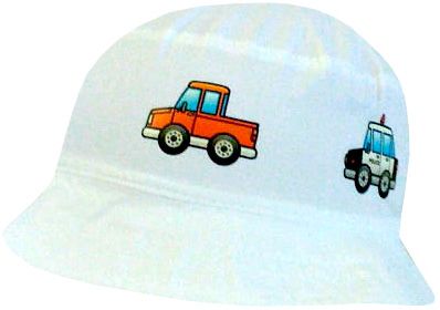 Yetty fiú nyári vászon kalap autókkal