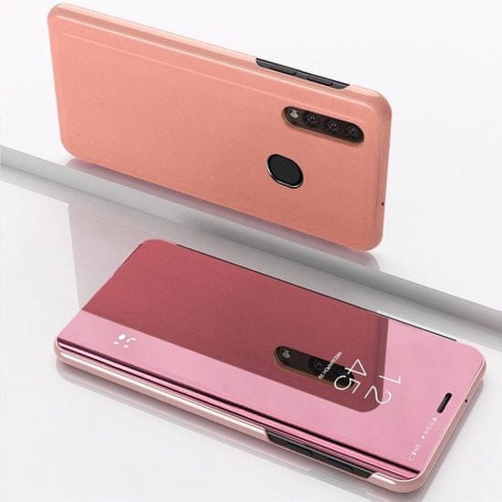 MG Clear View könyvtok Samsung Galaxy A50 / A50s / A30s, rózsaszín