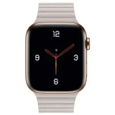 BStrap Leather Loop szíj Apple Watch 42/44/45mm, Khaki