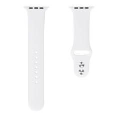 BStrap Soft Silicone szíj Apple Watch 38/40/41mm, White