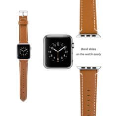 BStrap Leather Italy szíj Apple Watch 38/40/41mm, Brown