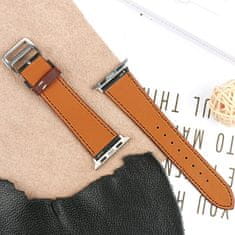 BStrap Leather Rome szíj Apple Watch 38/40/41mm, Brown