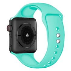 BStrap Soft Silicone szíj Apple Watch 38/40/41mm, Mint Green