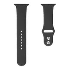 BStrap Soft Silicone szíj Apple Watch 38/40/41mm, Black