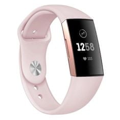 BStrap Silicone (Large) szíj Fitbit Charge 3 / 4, apricot