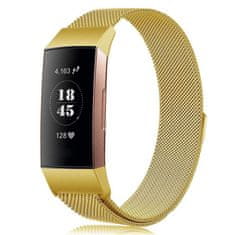 BStrap Milanese (Large) szíj Fitbit Charge 3 / 4, gold