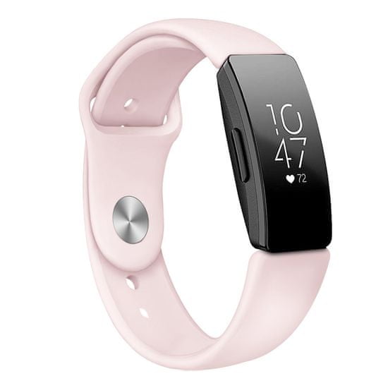 BStrap Silicone (Large) szíj Fitbit Inspire, sand pink