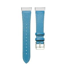 BStrap Leather Italy (Large) szíj Fitbit Charge 3 / 4, blue