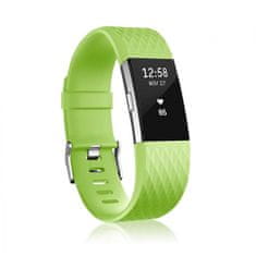 BStrap Silicone Diamond (Large) szíj Fitbit Charge 2, fruit green
