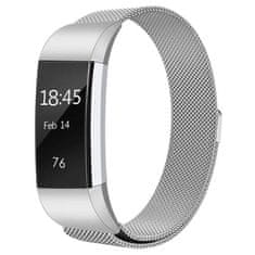 BStrap Milanese (Large) szíj Fitbit Charge 2, silver