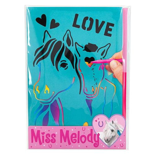 Miss Melody Scratch képek -ról, Szivárványos talppal, kaparóval együtt