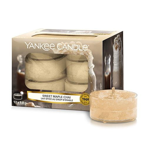 Yankee Candle Yankee gyertya tea gyertyák, Édes juhar chai, 12 darab