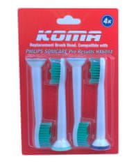 KOMA NK02 - 16 db hitelesített cserefej készlet Philips Sonicare Pro Results HX6014 fogkefékhez