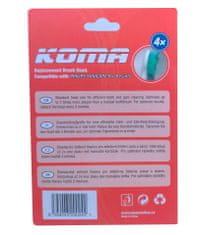 KOMA NK02 - Tanúsított cserefej Philips Sonicare Pro Results HX6014 fogkefékhez, 4db