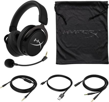 Fejhallgató Kingston HyperX Cloud Mix (HX-HSCAM-GM), 53mm meghajtók, headset, kémyelmes, PS4, mikrofon