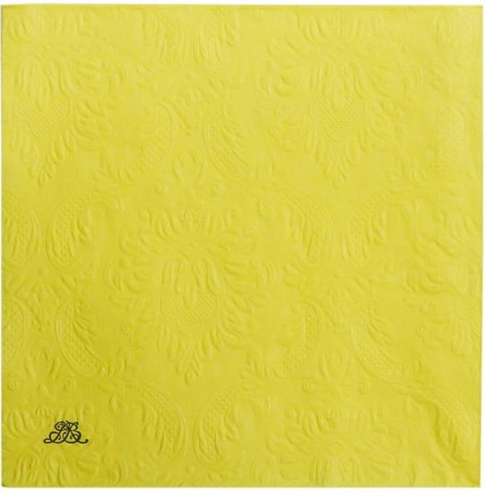 Lene Bjerre UNI papír szalvéták, sárga, 40 x 40 cm