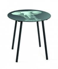 Mørtens Furniture Elefa kerek asztal, 41 cm, fekete / szürke
