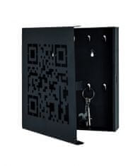 Mørtens Furniture Quinto kulcsszekrény, 24 cm, fekete