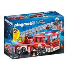 Playmobil Tűzoltóautó létrával, Tűzoltók, 14 db