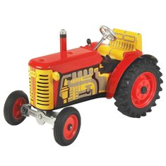 KOVAP Zetor traktor, vörös, vörös fém. lemezek