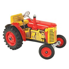 KOVAP Zetor traktor, vörös, vörös fém. lemezek