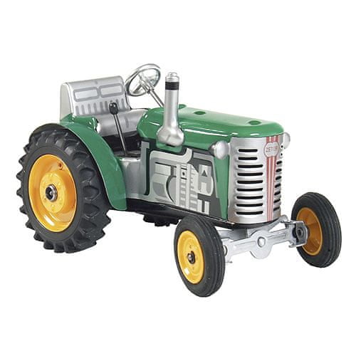 KOVAP Zetor traktor, zöld, sárga fém. lemezek