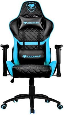 Cougar Armor One fekete/kék (3MAOSNXB.0001) gamer szék állítható párnák kényelem