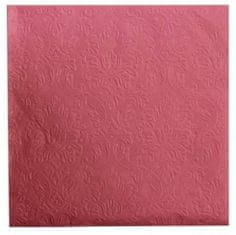 Lene Bjerre Papír szalvéták UNI piros, 40 x 40 cm