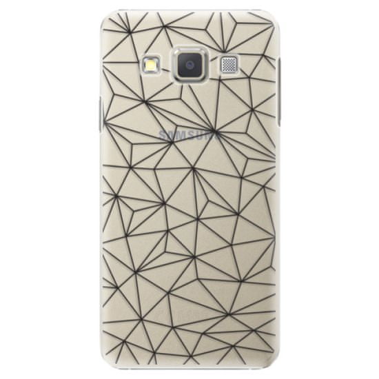 iSaprio Abstract Triangles 03 - black műanyag tok Samsung Galaxy A7