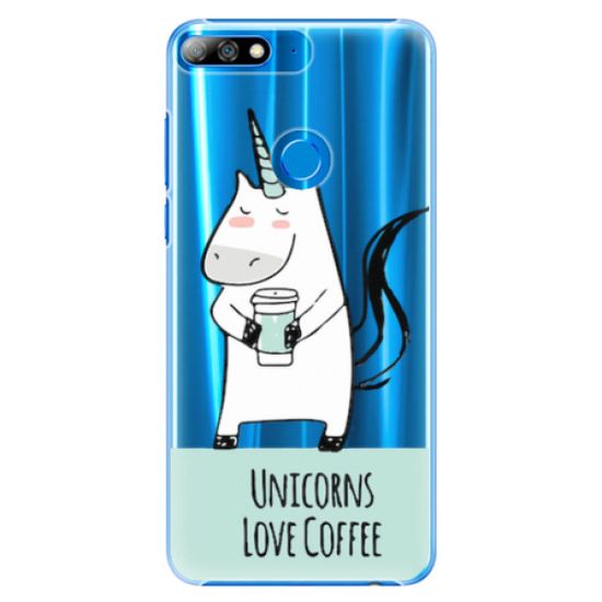 iSaprio Unicorns Love Coffee műanyag tok Huawei Y7 Prime 2018