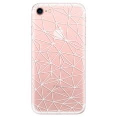 iSaprio Abstract Triangles 03 - white szilikon tok Apple iPhone 7 / 8